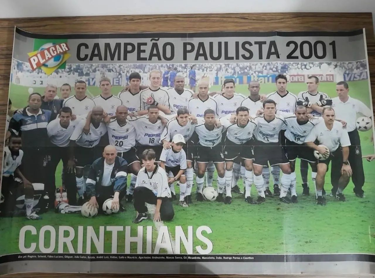 Pôster Corinthians - Campeão Paulista 2001
