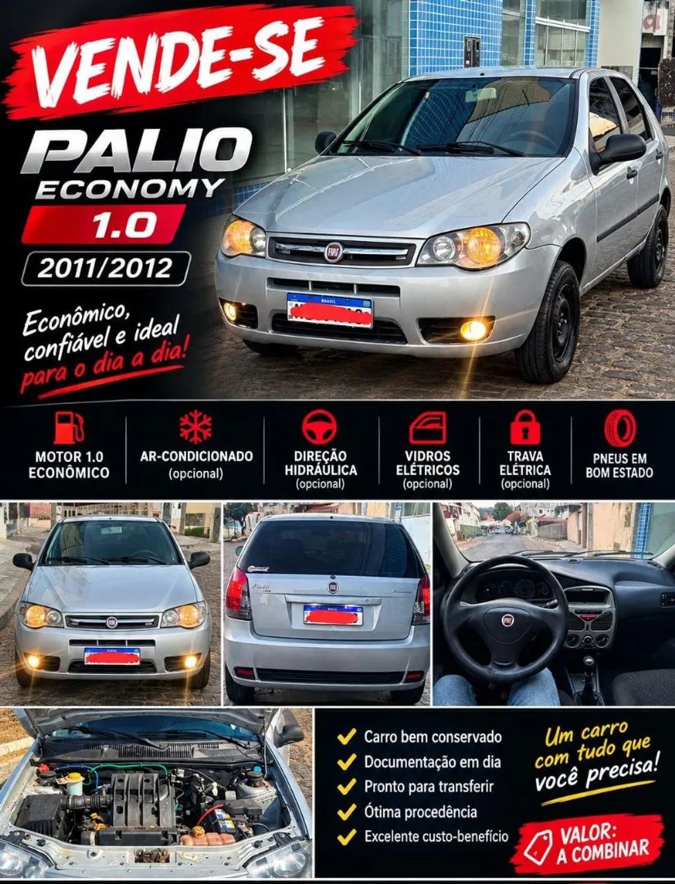 Fiat Palio Palio 1.0 ECONOMY Fire Flex 8V 4p 2012
