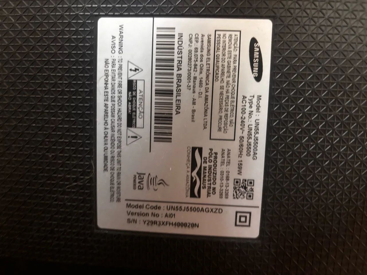 Tv Samsung 55 polegadas retirada de peças - Foto 3