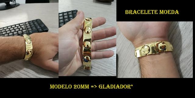 Bracelete de moeda antiga - Foto 4