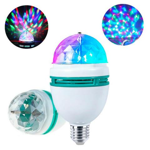 Lampada Globo De Luz Led Rgb Giratória Bola Maluca + Brinde - Foto 5