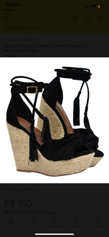 roupas com sandalia anabela