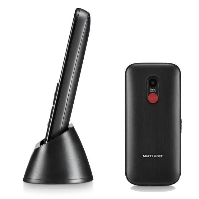 Celular Idoso Com Base Botão SOS Lanterna Dual Chip Bluetooth - Foto 4