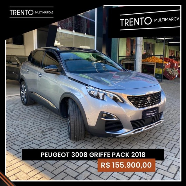 PEUGEOT 3008 GRIFFE PACK 1.6 TURBO 16V 5P AUT. 2018 GÁS