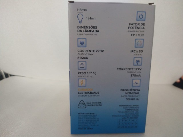 Lâmpada Philbra 50w super potente - luz branca * - Foto 3