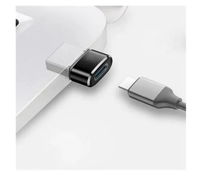 Adaptador Otg Usb Tipo C para Usb Macho iPhone Carregador e Dados  - Foto 3