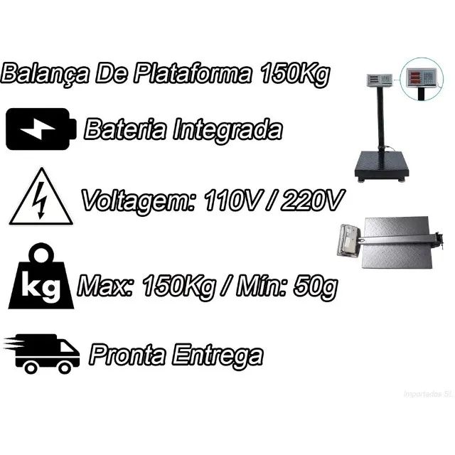 Balança 150kg Eletrônica