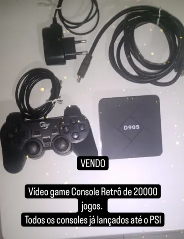 Console Infanto 3 - Video Game Retrô com 20 mil jogos antigos (2 controles  com fio) + Pendrive 32gb com jogos de PS1 - Infanto Games