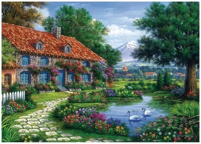 Puzzle 1000 peças Recanto dos Cisnes