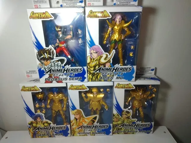 Saint Seiya Anime Heroes Mini Bonecos Figuras Acao