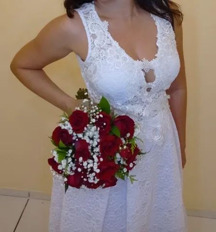 Vestido de noiva e acessórios - Foto 4