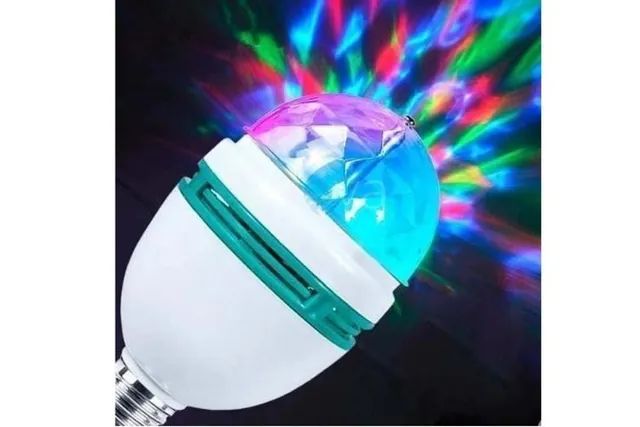 Oferta!!! Lampada Led Rgb Globo Giratoria Bola  - Foto 2