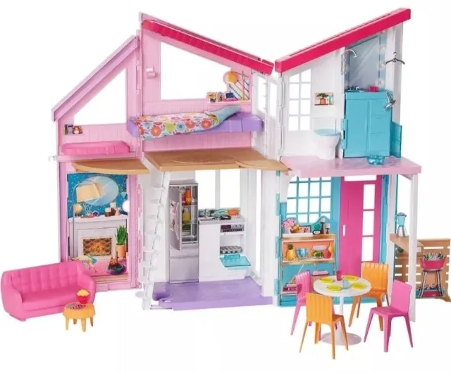 Playset Barbie Mattel Casa de Férias Malibu HCD50 - Ri Happy