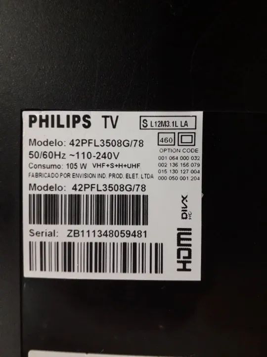placa controladora liga desliga ajustes tv phillips 42pfl3508g nova - Foto 2