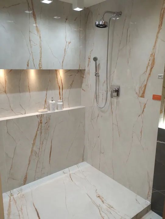 Porcelanato acetinado Golden fantasy 120x120 Ceusa  - Foto 5