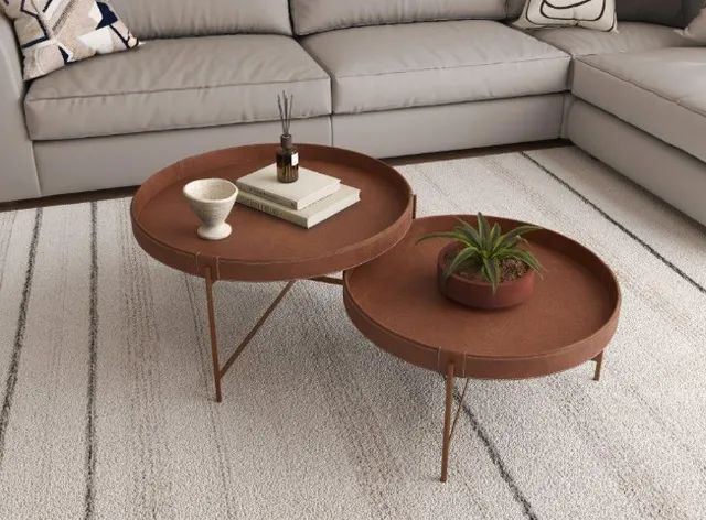Conjunto de Mesas Decorativo! Frete e Montagem Grátis.