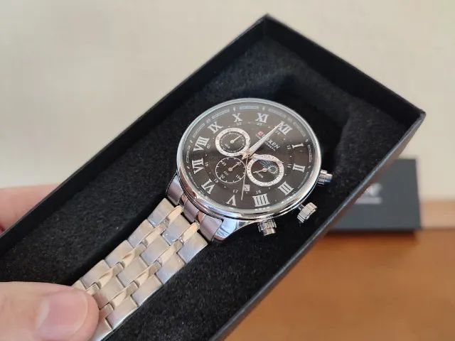 Relógio Casual Algarismo Romano - Foto 3