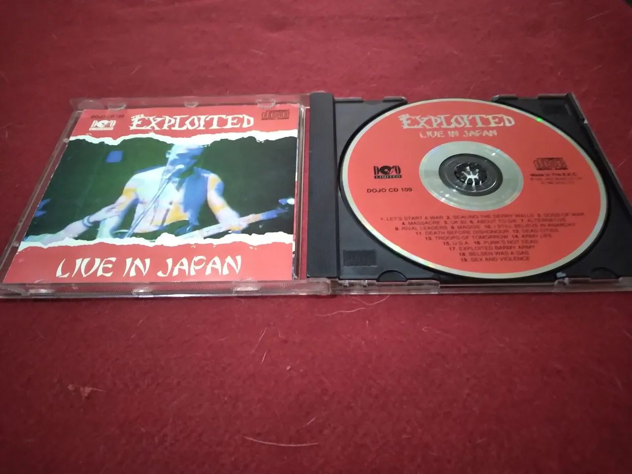 CD The Exploited - Live In Japan (Importado Versão Europeia) 1993
