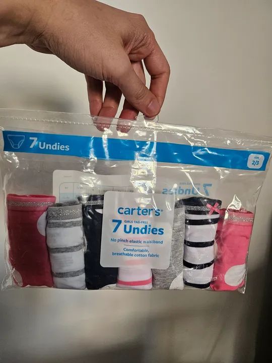 A MELHOR Calcinha do MUNDO- Carter's com 7 Unidades