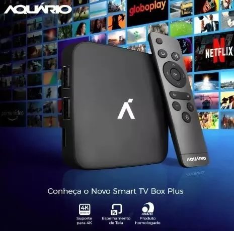 Tv Box Aquário Stv-3000 Plus 4k 16gb Preto Com 2gb Ram - Foto 2