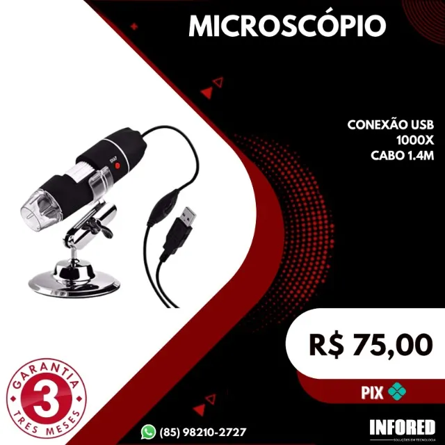 Microscopio usb 1000x  +5 anúncios na OLX Brasil