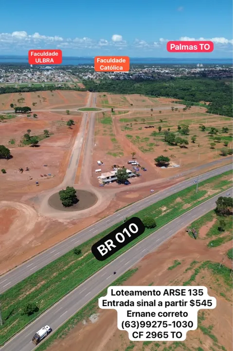 Terrenos parcelados ao lado rodoviária em Palmas TO