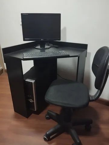 Desktop completo com tela LCD e placa de vídeo para games 