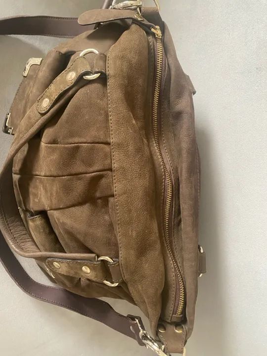 Bolsa em Couro Nabuco marrom Shoestock  - Foto 4