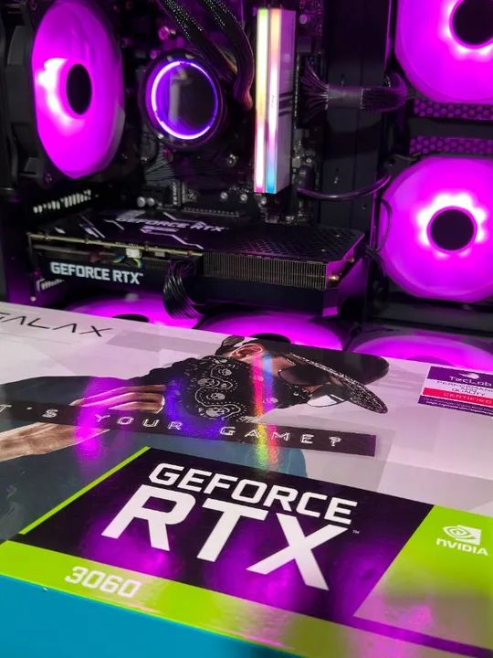 Placa de Vídeo GALAX RTX 3060 1 click OC - 12GB GDDR6 - zero