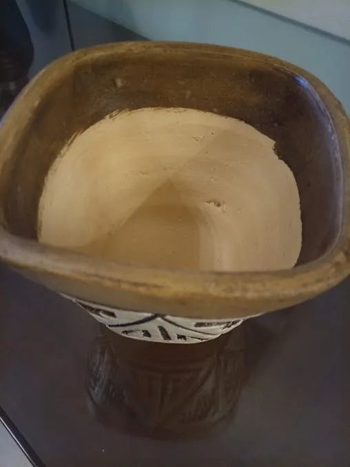 Exclusivo Vaso Artesanal Com Desenhos Indígenas P Decoração  - Foto 3