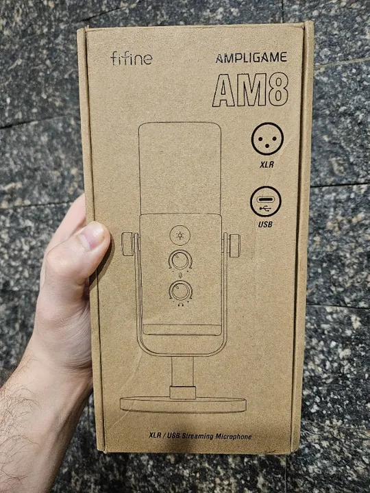 [Novo] Microfone Fifine Ampligame AM8, Branco