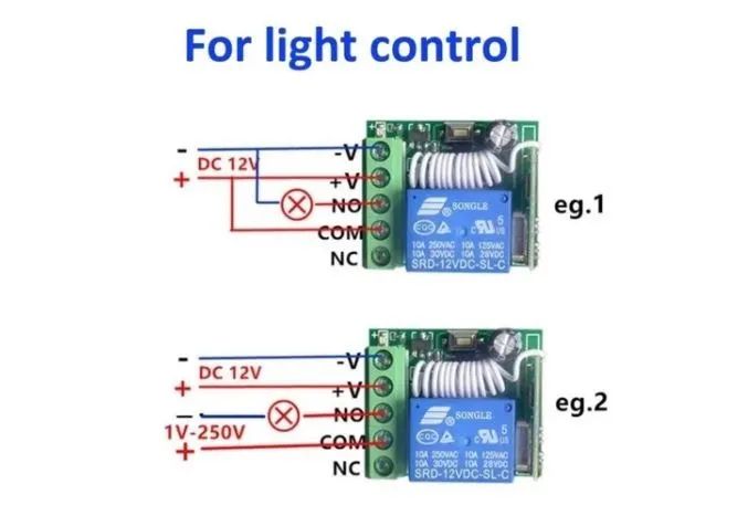 Relê 1 Canal Rf 433mhz 12v Módulo Entrada Interruptor Longa Distância Arduino COD-AM452  - Foto 5
