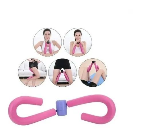 exercitador  adutora para ex coxas pernas braço ns-3238- rosa