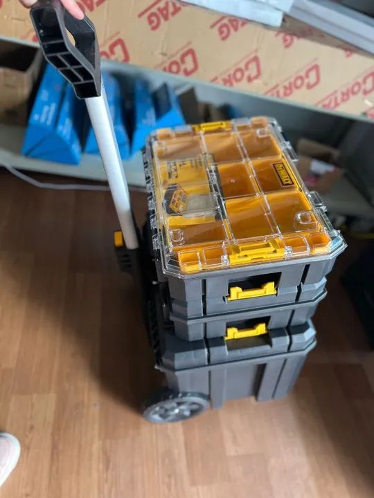 olk出品。 Kit 3 Caixas Organizadores Dewalt Tstak Dwst Ferramentas