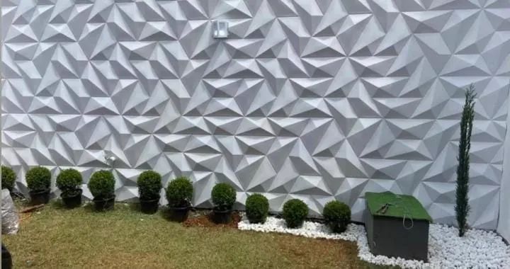 Revestimento  Cimentício 3D Trapezio - Foto 4
