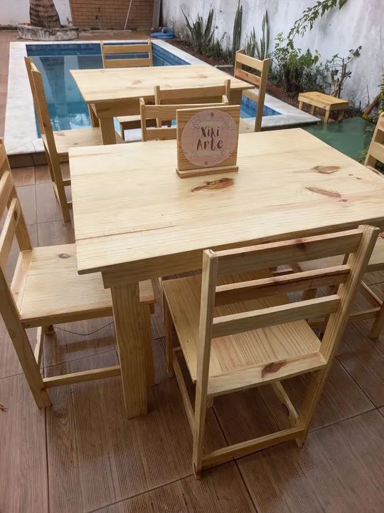 CUNJUNTO DE MESA COM QUATRO CADEIRAS  - Foto 4