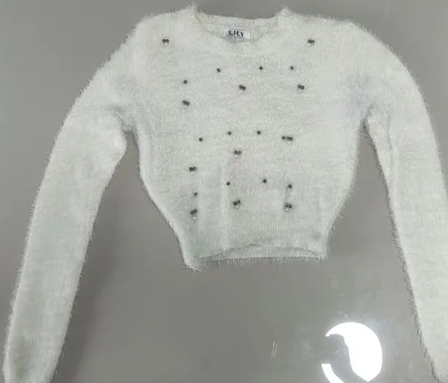 Blusa Feminina Pelúcia Com Pérolas - Foto 2