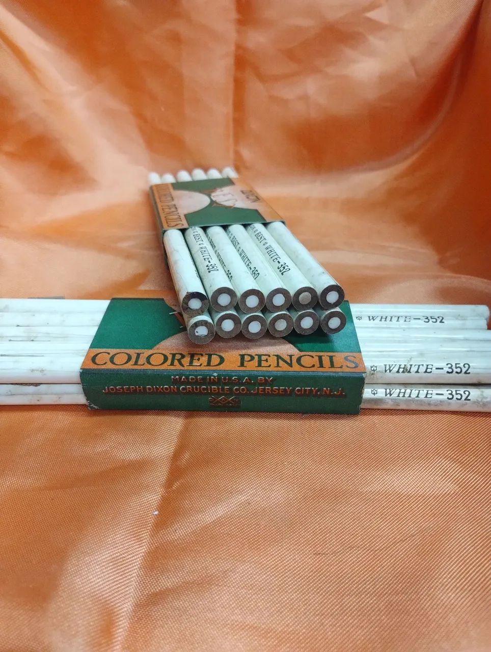 Lápis de Cor Branco Joseph Dixon - Coleção Vintage