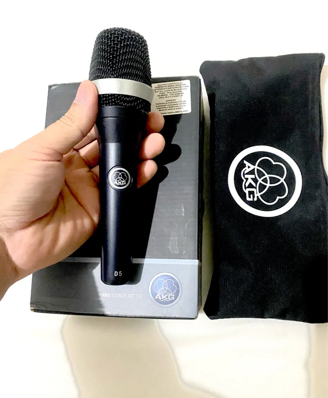 Microfone AKG Profissional Supercadioide TOP de linha Profissional