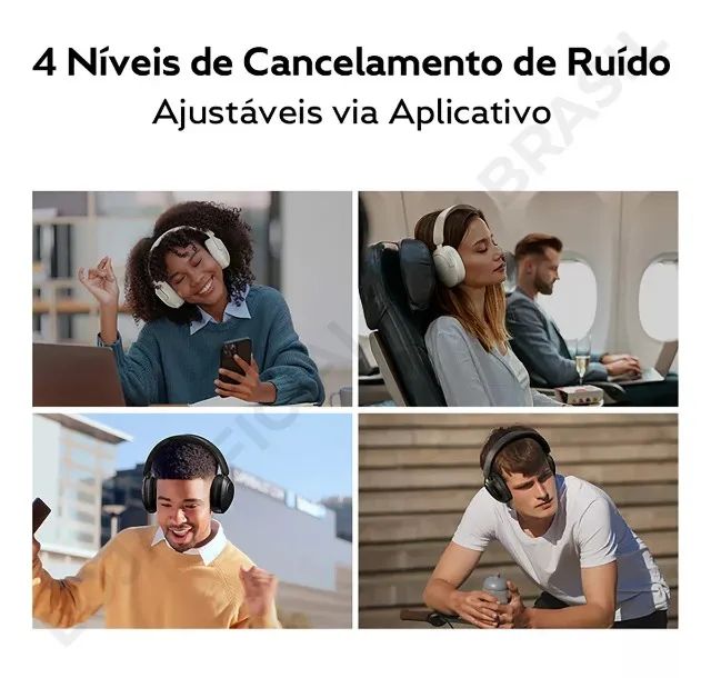 Fone QCY H4 ANC Branco - Foto 4