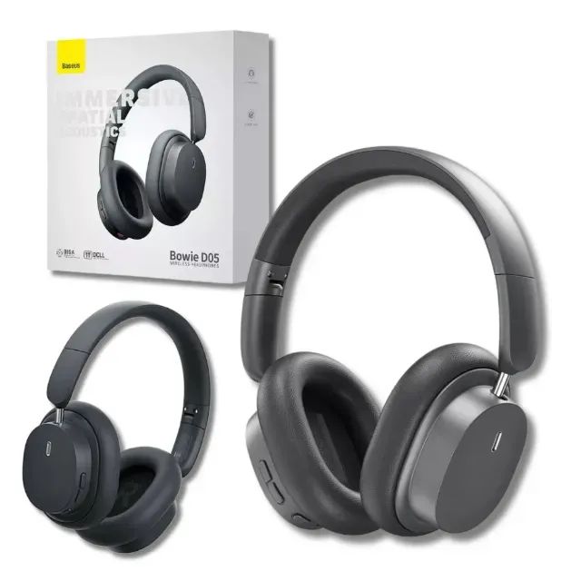 Baseus Bowie D05 - Headphone Bluetooth 5.3 - Espacial 3d 70h Cor Preto  Fone sem fio Bluet - Foto 5