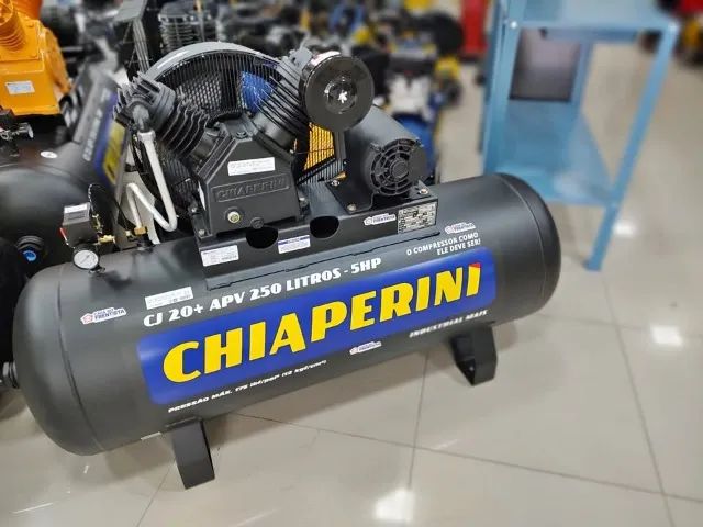 Compressor 250 Litros 20 pés 5HP 175 PSI 380V - CHIAPERINI(Loja/Nova) - Foto 2