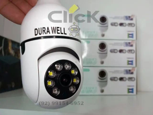 Camera Lampada WiFi Mini Speed Dome, entregamos - Foto 3