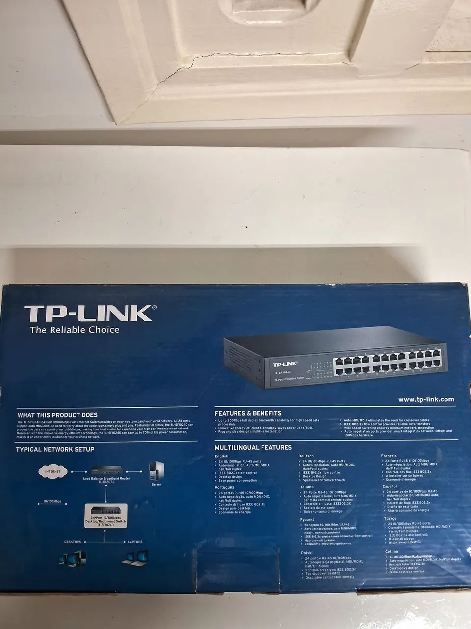 Switch TP-Link 24 Portas 10/100Mbps - Foto 2