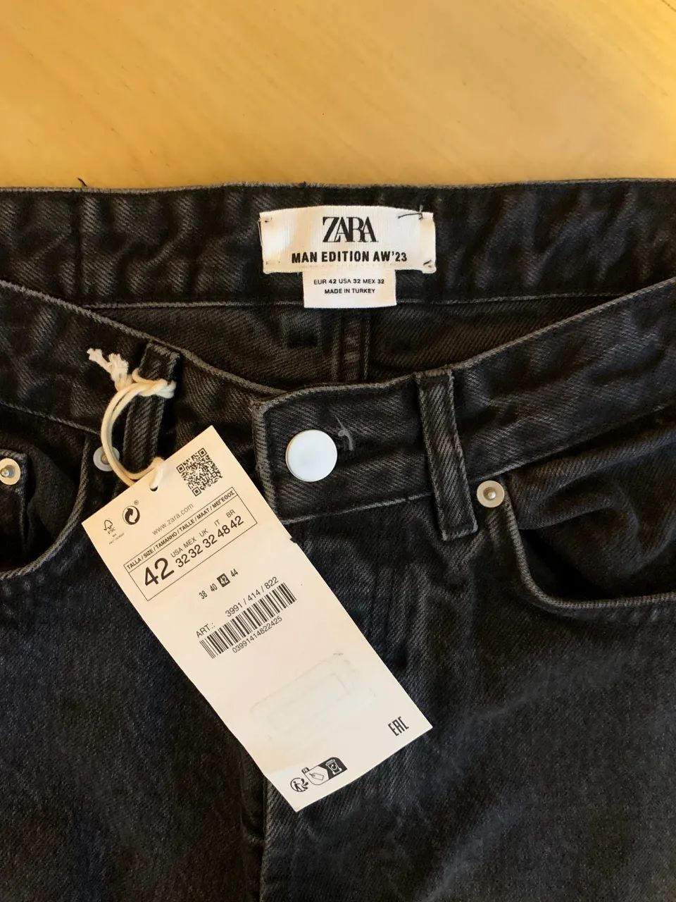 Nova Calça Zara reta cinza escuro  - Foto 2
