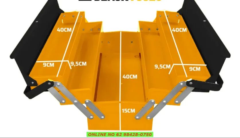 Caixa De Ferramentas Sanfonada Metal 5 Gavetas - Foto 5