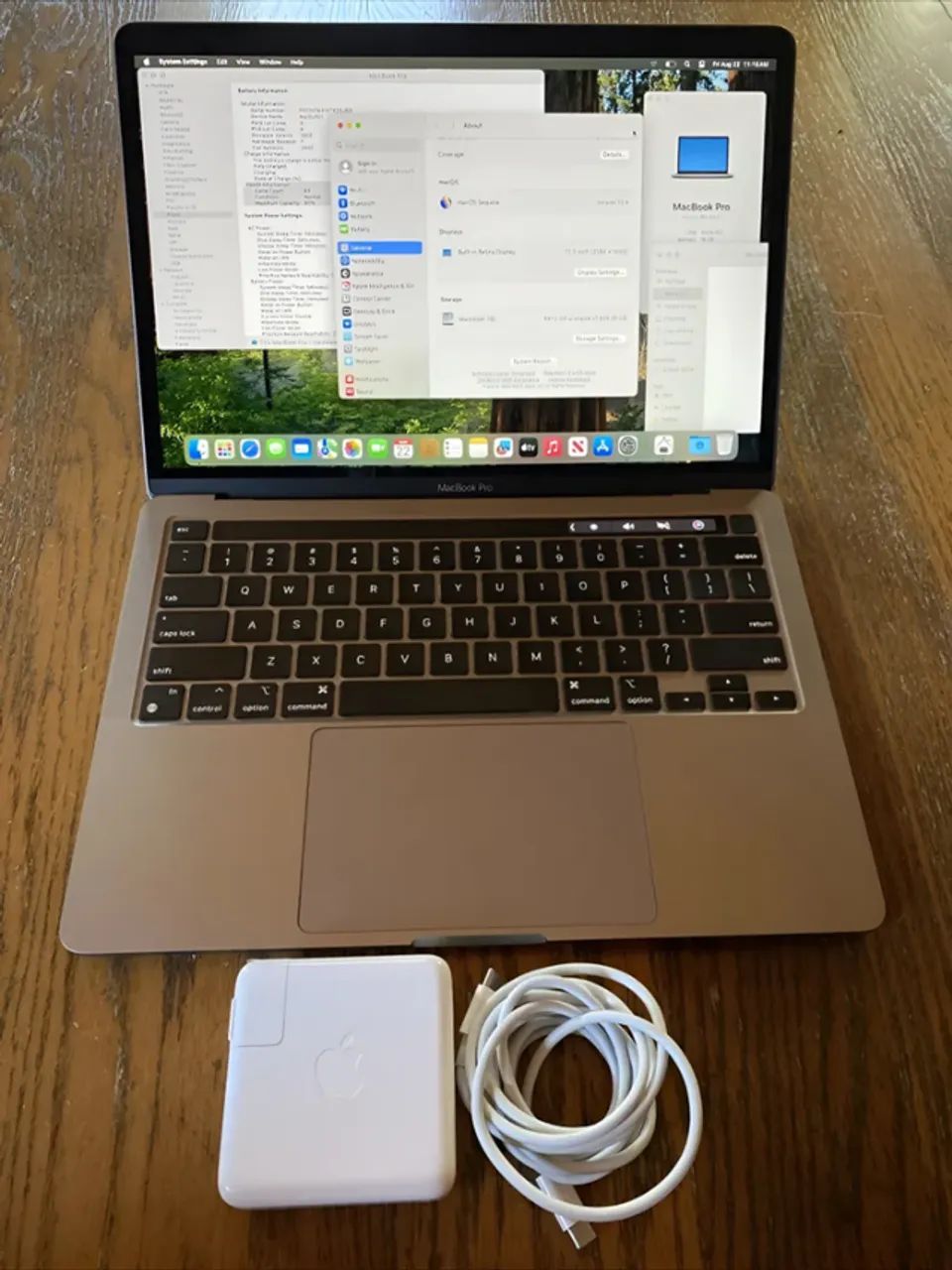 Apple Macbook Pro 13 2022 M2 Chip 16gb Ram 512gb Ssd A2338 Cinza