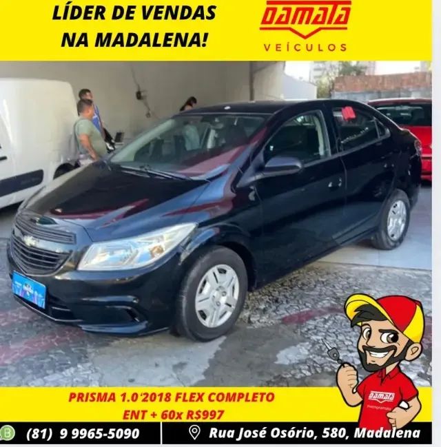 PRISMA 1.0 2018 Flex Completo + IPVA 2025 PAGO GRATIS