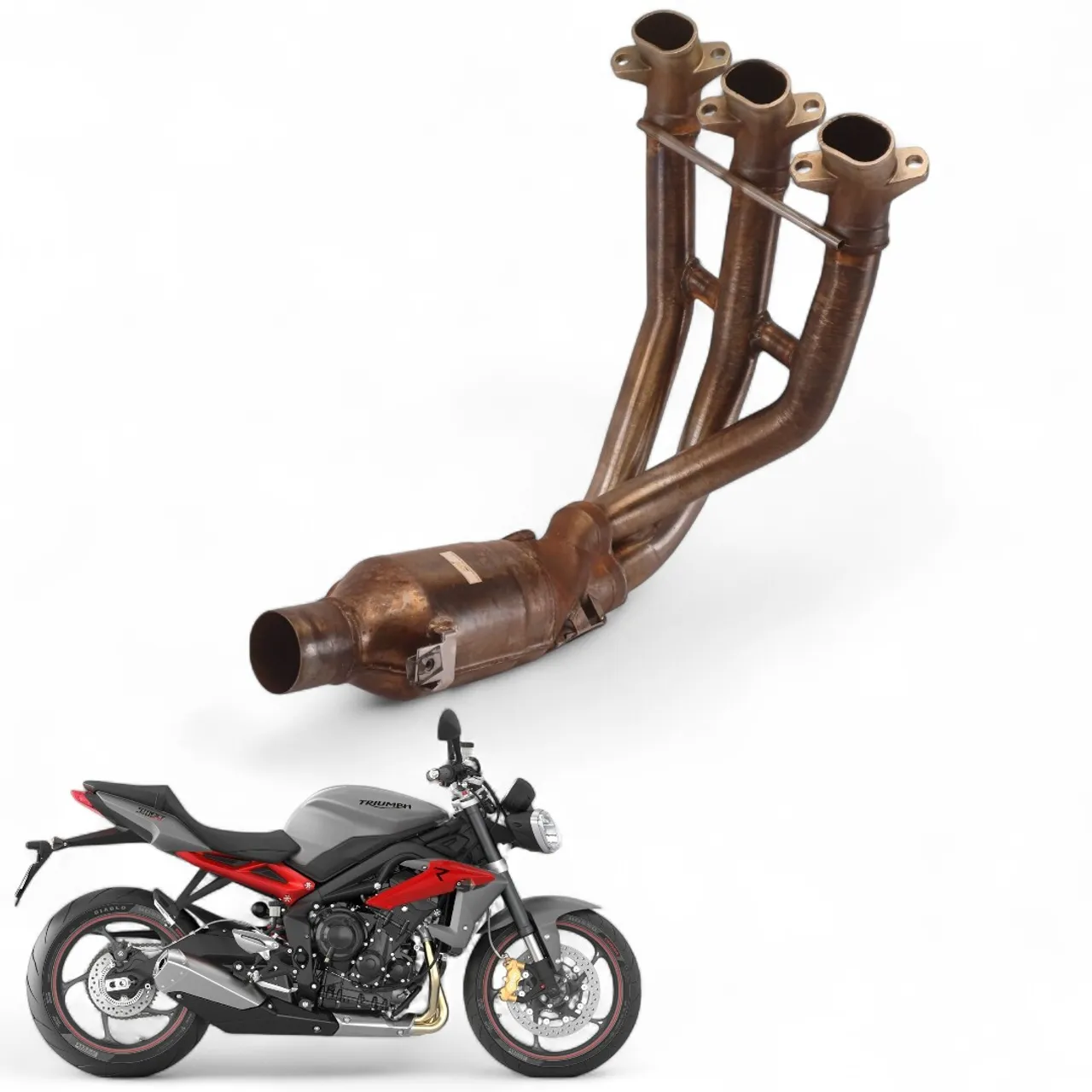 Curva Escapamento Triumph Street Triple 675 13 14 2015 2016