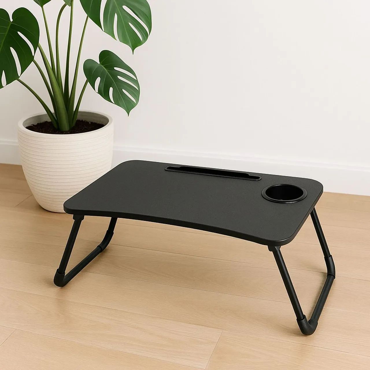 Mesa Dobrável para Notebook com Porta Copos
